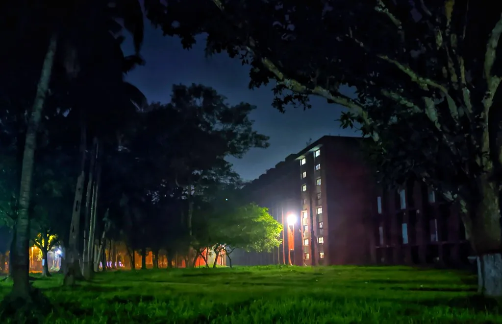 Nightscape at Rajshahi University photographed by Arafat Rahaman